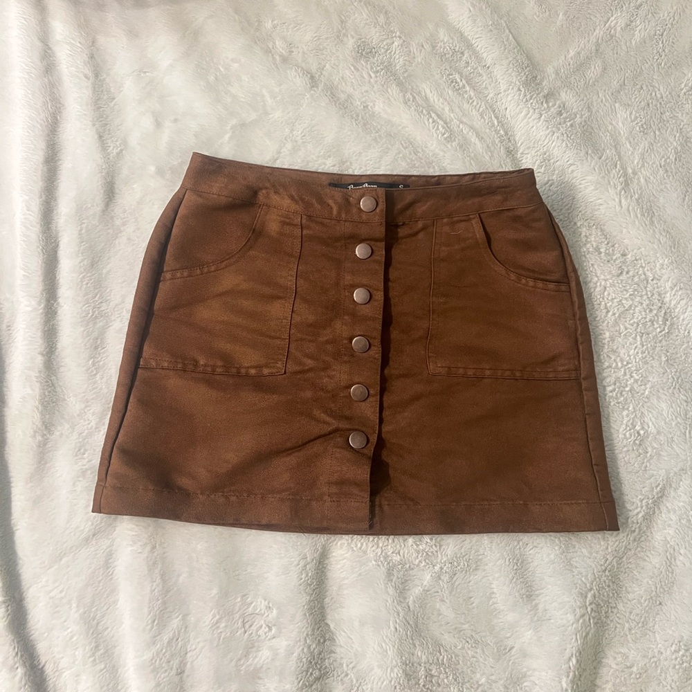 Suede Skirt